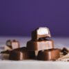 Cutie pie bar with purple background