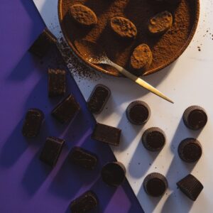 Sugar free dark chocolate with purple background } Belgian dark chocolate | Dark Chocolate | Sugar Free Treat